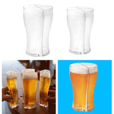 Beer Splitter Mug | 4-in-1 Beer Glass Holder for Parties, Bars, and Events