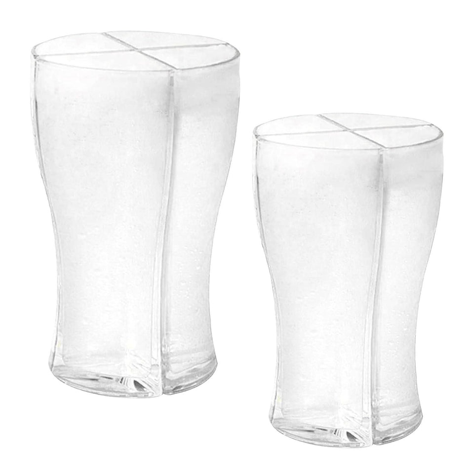 Beer Splitter Mug | 4-in-1 Beer Glass Holder for Parties, Bars, and Events